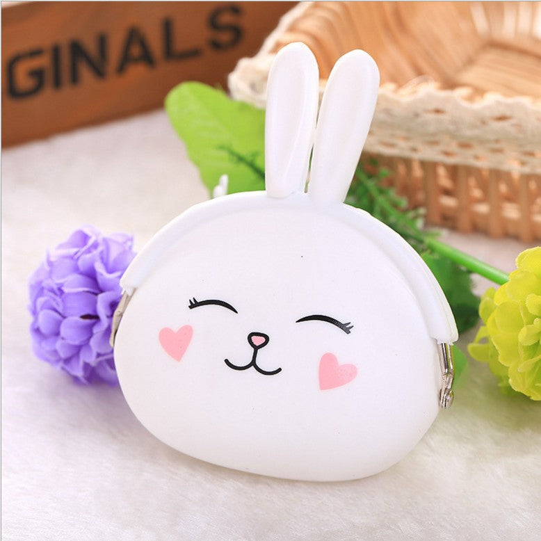Wholesale Cute Rabbit Silicone Key Bag